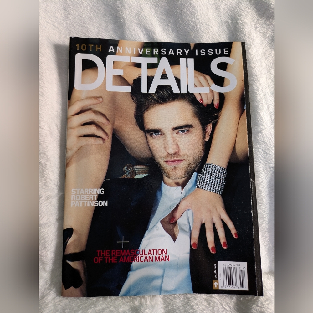 Details 10th anniversary Robert Pattinson cover